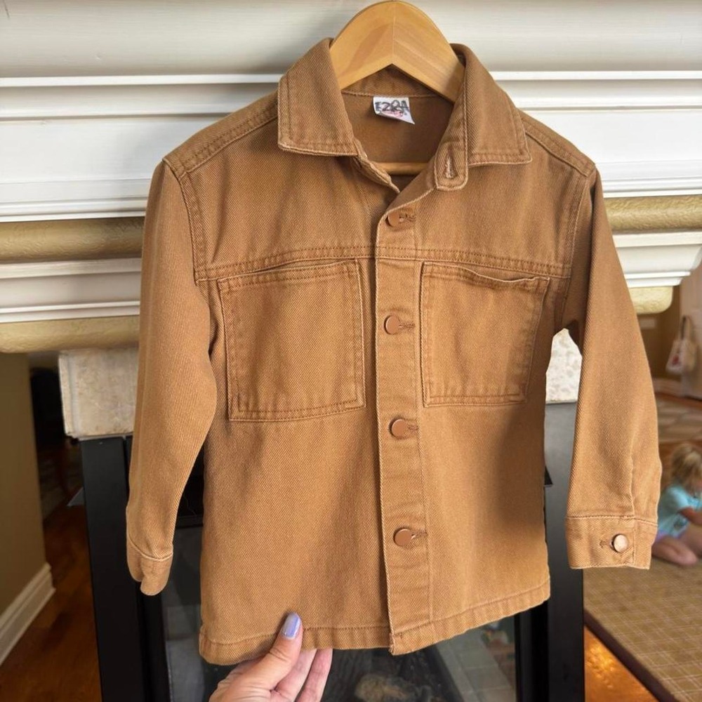 Wonder Nation Toddler Unisex Brown Utility Jacket Fall school Pictures